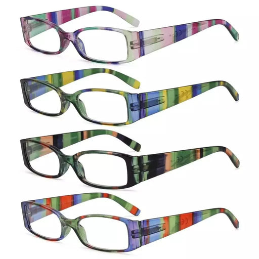 eyekeeper.com Stripe Pattern Stylish Reading Glasses R040S Eyeglasses Light Slate Gray 4 Pairs Mix / +0.50,4 Pairs Mix / +0.75,4 Pairs Mix / +1.00,4 Pairs Mix / +1.25,4 Pairs Mix / +1.50,4 Pairs Mix / +1.75,4 Pairs Mix / +2.00,4 Pairs Mix / +2.25,4 Pairs Mix / +2.50