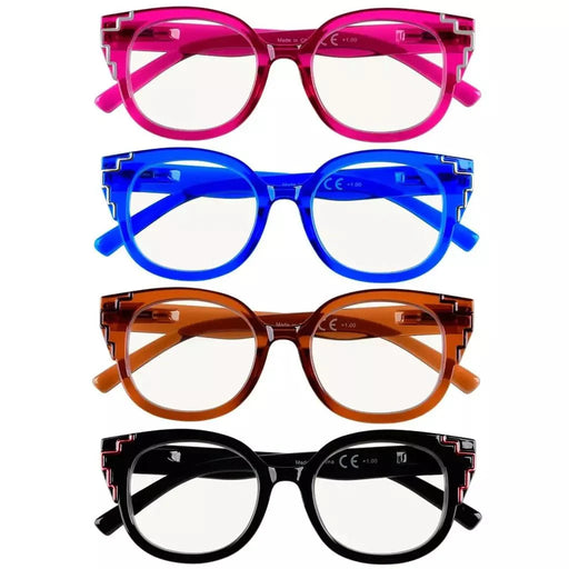 eyekeeper.com 4 Pack Striped Decorative Progressive Multifocus Reading Glasses M2119 Eyeglasses White Smoke 4 Pairs Mix / +1.00,4 Pairs Mix / +1.25,4 Pairs Mix / +1.50,4 Pairs Mix / +1.75,4 Pairs Mix / +2.00,4 Pairs Mix / +2.25,4 Pairs Mix / +2.50,4 Pairs Mix / +3.00,4 Pairs Mix / +3.50