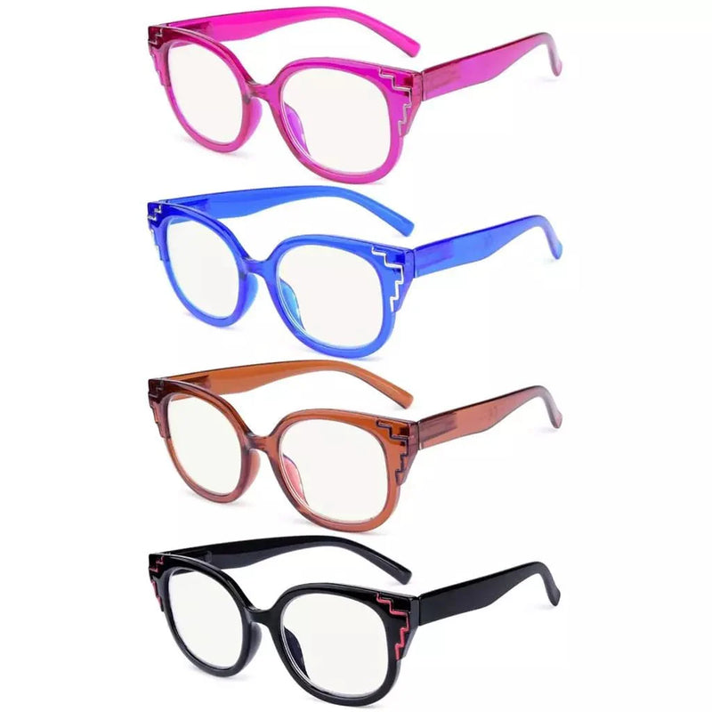 eyekeeper.com 4 Pack Striped Decorative Progressive Multifocus Reading Glasses M2119 Eyeglasses White Smoke 4 Pairs Mix / +1.00,4 Pairs Mix / +1.25,4 Pairs Mix / +1.50,4 Pairs Mix / +1.75,4 Pairs Mix / +2.00,4 Pairs Mix / +2.25,4 Pairs Mix / +2.50,4 Pairs Mix / +3.00,4 Pairs Mix / +3.50