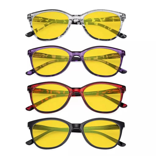 eyekeeper.com 4 Pack Stylish Blue Light Blocking Reading Glasses HPFH1570 Eyeglasses White Smoke 4 Pairs Mix / without magnification,4 Pairs Mix / +0.50,4 Pairs Mix / +0.75,4 Pairs Mix / +1.00,4 Pairs Mix / +1.25,4 Pairs Mix / +1.50,4 Pairs Mix / +1.75,4 Pairs Mix / +2.00,4 Pairs Mix / +2.50,4 Pairs Mix / +3.00