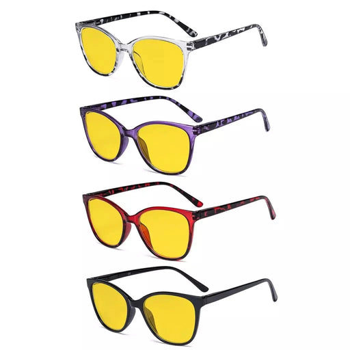 eyekeeper.com 4 Pack Stylish Blue Light Blocking Reading Glasses HPFH1570 Eyeglasses White Smoke 4 Pairs Mix / without magnification,4 Pairs Mix / +0.50,4 Pairs Mix / +0.75,4 Pairs Mix / +1.00,4 Pairs Mix / +1.25,4 Pairs Mix / +1.50,4 Pairs Mix / +1.75,4 Pairs Mix / +2.00,4 Pairs Mix / +2.50,4 Pairs Mix / +3.00