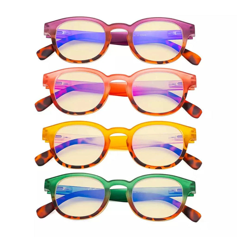 eyekeeper.com 4 Pack Stylish Blue Light Blocking Reading Glasses TM124D Eyeglasses White Smoke 4 Pairs Mix / without magnification,4 Pairs Mix / +0.50,4 Pairs Mix / +0.75,4 Pairs Mix / +1.00,4 Pairs Mix / +1.25,4 Pairs Mix / +1.50,4 Pairs Mix / +1.75,4 Pairs Mix / +2.50