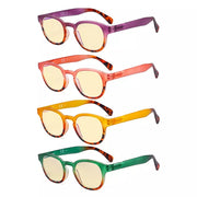 eyekeeper.com 4 Pack Stylish Blue Light Blocking Reading Glasses TM124D Eyeglasses White Smoke 4 Pairs Mix / without magnification,4 Pairs Mix / +0.50,4 Pairs Mix / +0.75,4 Pairs Mix / +1.00,4 Pairs Mix / +1.25,4 Pairs Mix / +1.50,4 Pairs Mix / +1.75,4 Pairs Mix / +2.50