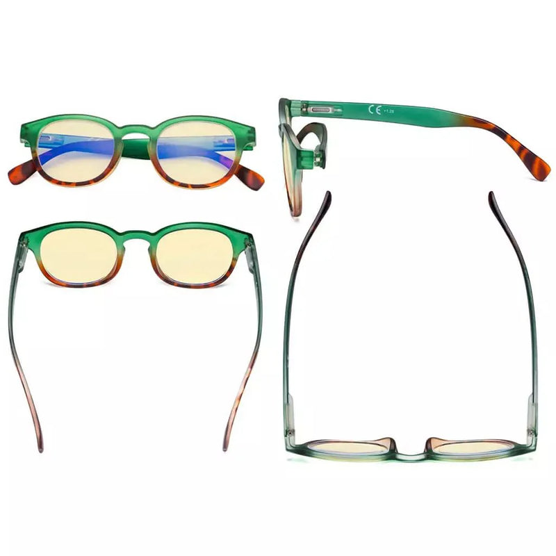 eyekeeper.com 4 Pack Stylish Blue Light Blocking Reading Glasses TM124D Eyeglasses White Smoke 4 Pairs Mix / without magnification,4 Pairs Mix / +0.50,4 Pairs Mix / +0.75,4 Pairs Mix / +1.00,4 Pairs Mix / +1.25,4 Pairs Mix / +1.50,4 Pairs Mix / +1.75,4 Pairs Mix / +2.50
