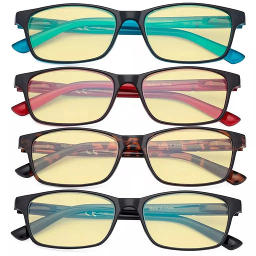 eyekeeper.com 4 Pack Stylish Blue Light Blocking Reading Glasses TME19042 Eyeglasses White Smoke 4 Pairs Mix / without magnification,4 Pairs Mix / +0.50,4 Pairs Mix / +0.75,4 Pairs Mix / +1.00,4 Pairs Mix / +1.25,4 Pairs Mix / +1.50,4 Pairs Mix / +1.75,4 Pairs Mix / +2.00,4 Pairs Mix / +3.00