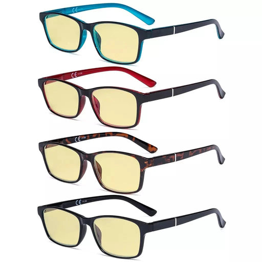 eyekeeper.com 4 Pack Stylish Blue Light Blocking Reading Glasses TME19042 Eyeglasses White Smoke 4 Pairs Mix / without magnification,4 Pairs Mix / +0.50,4 Pairs Mix / +0.75,4 Pairs Mix / +1.00,4 Pairs Mix / +1.25,4 Pairs Mix / +1.50,4 Pairs Mix / +1.75,4 Pairs Mix / +2.00,4 Pairs Mix / +3.00