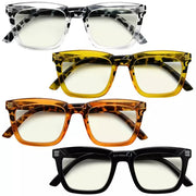 eyekeeper.com 4 Pack Stylish Blue Light Filter Reading Glasses UV2109 Eyeglasses White Smoke 4 Pairs Mix / without magnification,4 Pairs Mix / +0.50,4 Pairs Mix / +0.75,4 Pairs Mix / +1.00,4 Pairs Mix / +1.25,4 Pairs Mix / +1.50,4 Pairs Mix / +1.75,4 Pairs Mix / +2.00,4 Pairs Mix / +2.25,4 Pairs Mix / +2.50,4 Pairs Mix / +2.75,4 Pairs Mix / +3.00