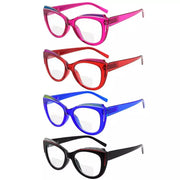 eyekeeper.com 4 Pack Stylish Cat-eye Bifocal Reading Glasses Cute Readers BR2118 Eyeglasses White Smoke 4 Pairs Mix / +1.00,4 Pairs Mix / +1.50,4 Pairs Mix / +2.00,4 Pairs Mix / +2.50,4 Pairs Mix / +3.00