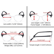 eyekeeper.com 4 Pack Stylish Design Round Ladies Reading Glasses R9002C Eyeglasses White Smoke 4 Pairs Mix / +0.50,4 Pairs Mix / +0.75,4 Pairs Mix / +1.00,4 Pairs Mix / +1.25,4 Pairs Mix / +1.50,4 Pairs Mix / +1.75,4 Pairs Mix / +2.00,4 Pairs Mix / +2.25,4 Pairs Mix / +2.50,4 Pairs Mix / +2.75,4 Pairs Mix / +3.00,4 Pairs Mix / +3.50,4 Pairs Mix / +