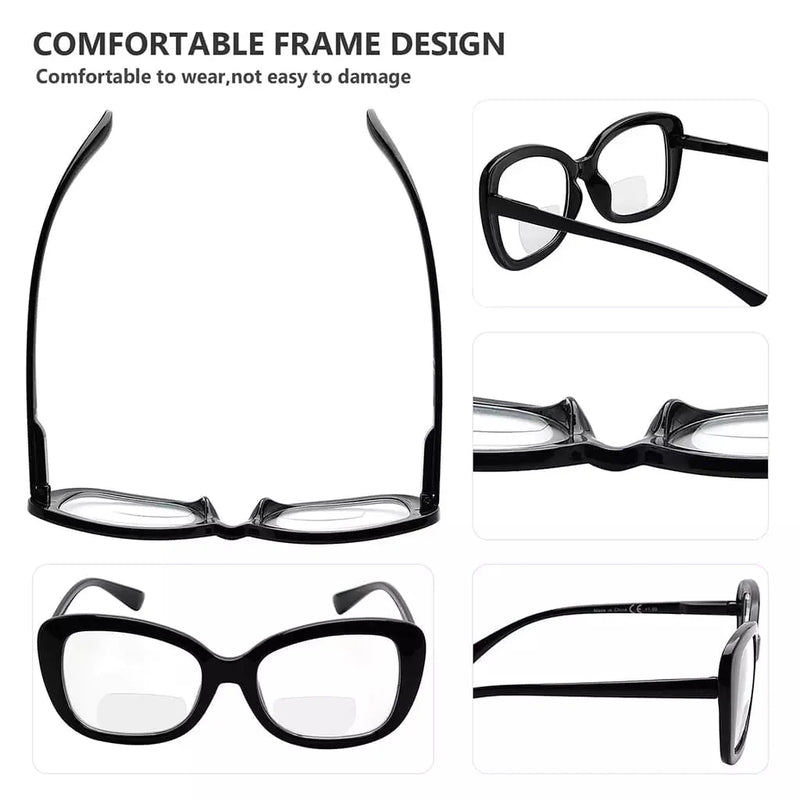 eyekeeper.com 4 Pack Stylish Elegant Bifocal Reading Glasses Retro Readers BR2011 Eyeglasses White Smoke 4 Pairs Mix / +1.00,4 Pairs Mix / +1.50,4 Pairs Mix / +2.00,4 Pairs Mix / +2.50,4 Pairs Mix / +3.00,4 Pairs Mix / +3.50