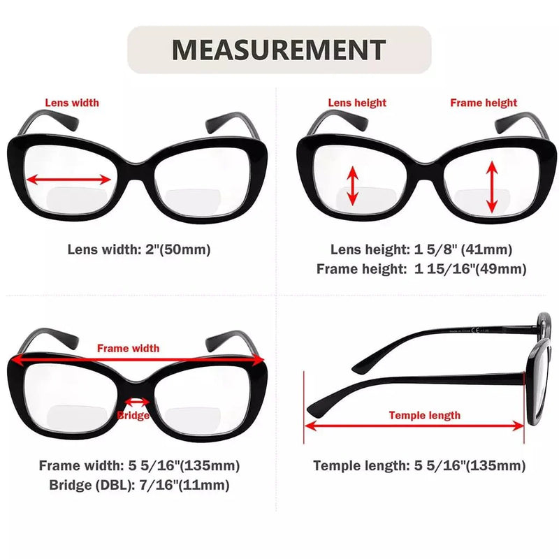 eyekeeper.com 4 Pack Stylish Elegant Bifocal Reading Glasses Retro Readers BR2011 Eyeglasses White Smoke 4 Pairs Mix / +1.00,4 Pairs Mix / +1.50,4 Pairs Mix / +2.00,4 Pairs Mix / +2.50,4 Pairs Mix / +3.00,4 Pairs Mix / +3.50