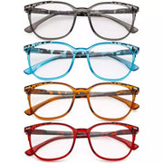 eyekeeper.com 4 Pack Stylish fashionable Oval  Reading Glasses R9001D Eyeglasses White Smoke 4 Pairs Mix / +0.50,4 Pairs Mix / +0.75,4 Pairs Mix / +1.00,4 Pairs Mix / +1.25,4 Pairs Mix / +1.50,4 Pairs Mix / +1.75,4 Pairs Mix / +2.00,4 Pairs Mix / +2.25,4 Pairs Mix / +2.50,4 Pairs Mix / +2.75,4 Pairs Mix / +3.00,4 Pairs Mix / +3.50,4 Pairs Mix / +
