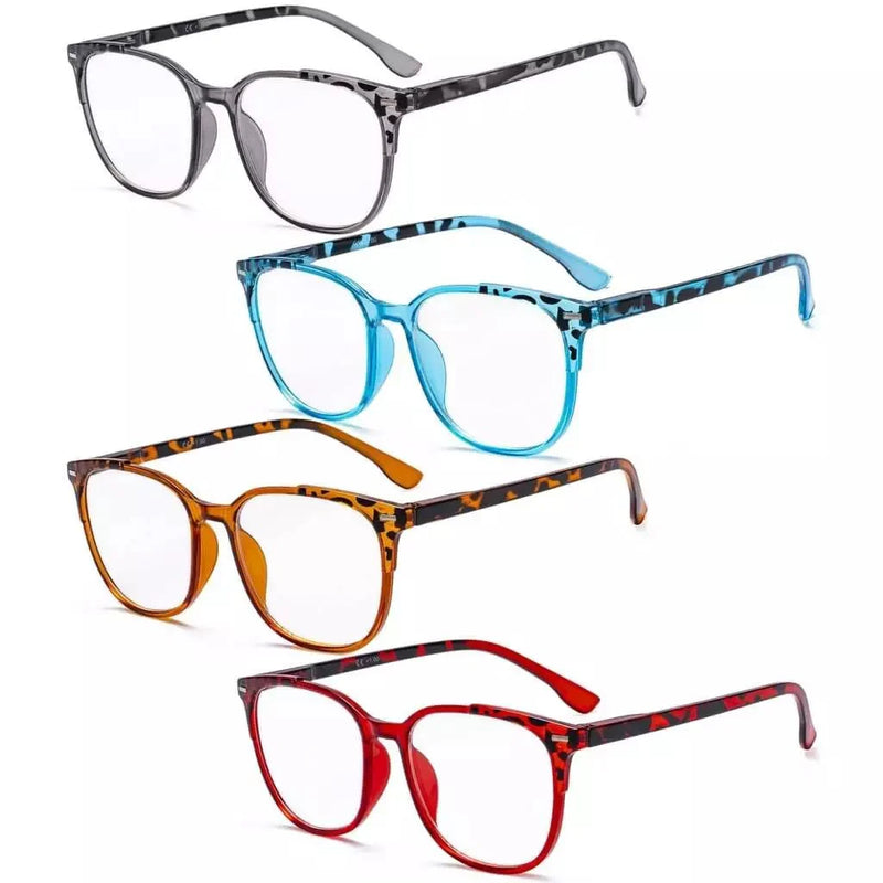 eyekeeper.com 4 Pack Stylish fashionable Oval  Reading Glasses R9001D Eyeglasses White Smoke 4 Pairs Mix / +0.50,4 Pairs Mix / +0.75,4 Pairs Mix / +1.00,4 Pairs Mix / +1.25,4 Pairs Mix / +1.50,4 Pairs Mix / +1.75,4 Pairs Mix / +2.00,4 Pairs Mix / +2.25,4 Pairs Mix / +2.50,4 Pairs Mix / +2.75,4 Pairs Mix / +3.00,4 Pairs Mix / +3.50,4 Pairs Mix / +