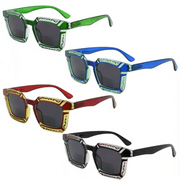 eyekeeper.com 4 Pack Stylish Floral Pattern Bifocal Sunglasses SBR2106 Sunglasses White Smoke 4 Pairs Mix / +1.00,4 Pairs Mix / +1.50,4 Pairs Mix / +2.00,4 Pairs Mix / +2.50,4 Pairs Mix / +3.00
