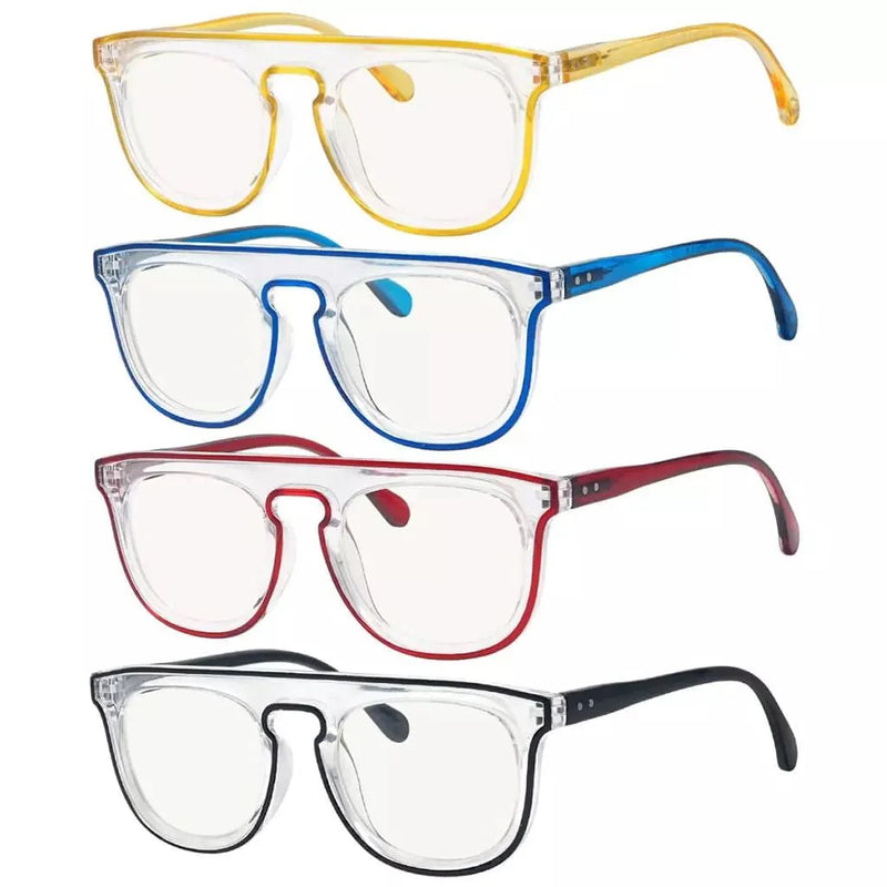 eyekeeper.com 4 Pack Stylish Progressive Multifocus Reading Glasses M2122 Eyeglasses White Smoke 4 Pairs Mix / +1.00,4 Pairs Mix / +1.25,4 Pairs Mix / +1.50,4 Pairs Mix / +1.75,4 Pairs Mix / +2.00,4 Pairs Mix / +2.25,4 Pairs Mix / +2.50,4 Pairs Mix / +3.00,4 Pairs Mix / +3.50