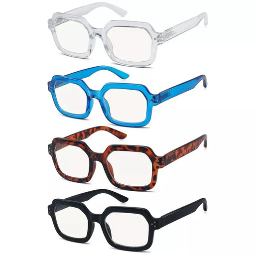 eyekeeper.com 4 Pack Stylish Progressive Multifocus Reading Glasses M2130 Eyeglasses White Smoke 4 Pairs Mix / +1.00,4 Pairs Mix / +1.25,4 Pairs Mix / +1.50,4 Pairs Mix / +1.75,4 Pairs Mix / +2.00,4 Pairs Mix / +2.25,4 Pairs Mix / +2.50,4 Pairs Mix / +3.00,4 Pairs Mix / +3.50