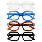 eyekeeper.com 4 Pack Stylish Progressive Multifocus Reading Glasses M2130 Eyeglasses White Smoke 4 Pairs Mix / +1.00,4 Pairs Mix / +1.25,4 Pairs Mix / +1.50,4 Pairs Mix / +1.75,4 Pairs Mix / +2.00,4 Pairs Mix / +2.25,4 Pairs Mix / +2.50,4 Pairs Mix / +3.00,4 Pairs Mix / +3.50