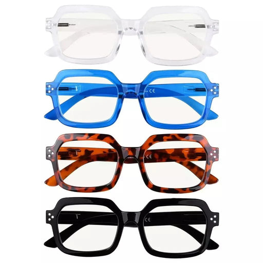 eyekeeper.com 4 Pack Stylish Progressive Multifocus Reading Glasses M2130 Eyeglasses White Smoke 4 Pairs Mix / +1.00,4 Pairs Mix / +1.25,4 Pairs Mix / +1.50,4 Pairs Mix / +1.75,4 Pairs Mix / +2.00,4 Pairs Mix / +2.25,4 Pairs Mix / +2.50,4 Pairs Mix / +3.00,4 Pairs Mix / +3.50