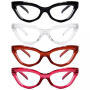 eyekeeper.com 4 Pack Stylish Readers Cat-eye Frame Reading Glasses R2033 Eyeglasses White Smoke 4 Pairs Mix / without magnification,4 Pairs Mix / +0.50,4 Pairs Mix / +0.75,4 Pairs Mix / +1.00,4 Pairs Mix / +1.25,4 Pairs Mix / +1.50,4 Pairs Mix / +1.75,4 Pairs Mix / +2.00,4 Pairs Mix / +2.25,4 Pairs Mix / +2.50,4 Pairs Mix / +2.75,4 Pairs Mix / +3.00