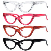 eyekeeper.com 4 Pack Stylish Readers Cat-eye Frame Reading Glasses R2033 Eyeglasses White Smoke 4 Pairs Mix / without magnification,4 Pairs Mix / +0.50,4 Pairs Mix / +0.75,4 Pairs Mix / +1.00,4 Pairs Mix / +1.25,4 Pairs Mix / +1.50,4 Pairs Mix / +1.75,4 Pairs Mix / +2.00,4 Pairs Mix / +2.25,4 Pairs Mix / +2.50,4 Pairs Mix / +2.75,4 Pairs Mix / +3.00