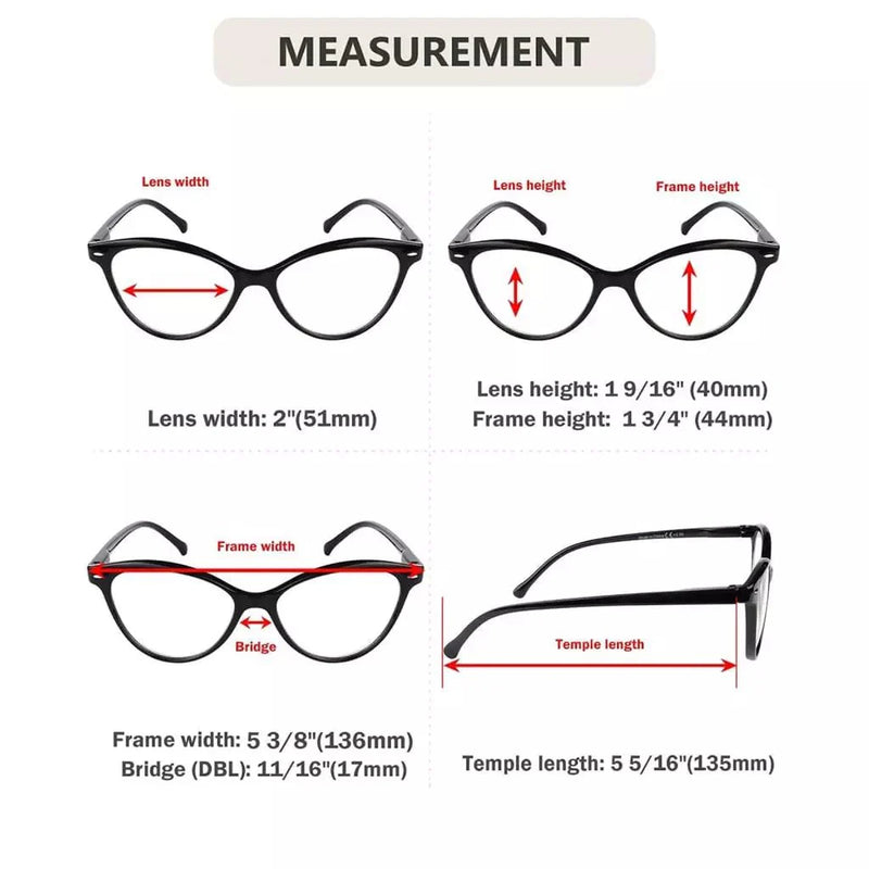 eyekeeper.com 4 Pack Stylish Reading Glasses Cat-eye Readers R9112 Eyeglasses White Smoke 4 Pairs Mix / +0.50,4 Pairs Mix / +0.75,4 Pairs Mix / +1.00,4 Pairs Mix / +1.25,4 Pairs Mix / +1.50,4 Pairs Mix / +1.75