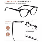 eyekeeper.com 4 Pack Stylish Reading Glasses Cat-eye Readers R9112 Eyeglasses White Smoke 4 Pairs Mix / +0.50,4 Pairs Mix / +0.75,4 Pairs Mix / +1.00,4 Pairs Mix / +1.25,4 Pairs Mix / +1.50,4 Pairs Mix / +1.75