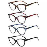 eyekeeper.com 4 Pack Stylish Reading Glasses Cat-eye Readers R9112 Eyeglasses White Smoke 4 Pairs Mix / +0.50,4 Pairs Mix / +0.75,4 Pairs Mix / +1.00,4 Pairs Mix / +1.25,4 Pairs Mix / +1.50,4 Pairs Mix / +1.75