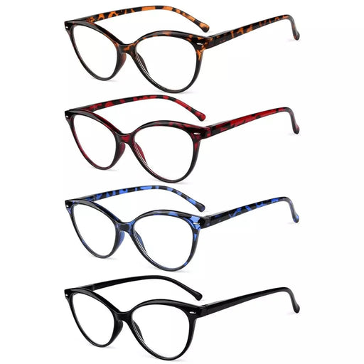eyekeeper.com 4 Pack Stylish Reading Glasses Cat-eye Readers R9112 Eyeglasses White Smoke 4 Pairs Mix / +0.50,4 Pairs Mix / +0.75,4 Pairs Mix / +1.00,4 Pairs Mix / +1.25,4 Pairs Mix / +1.50,4 Pairs Mix / +1.75