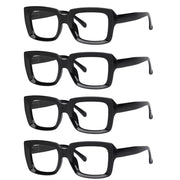eyekeeper.com 4 Pack Stylish Reading Glasses Fashionable Readers R9107-1 Eyeglasses White Smoke Black-4pcs / without magnification,Black-4pcs / +0.50,Black-4pcs / +0.75,Black-4pcs / +1.00,Black-4pcs / +1.25,Black-4pcs / +1.50,Black-4pcs / +1.75,Black-4pcs / +2.00,Black-4pcs / +2.25,Black-4pcs / +2.50,Black-4pcs / +2.75,Black-4pcs / +3.00,Black-4pcs