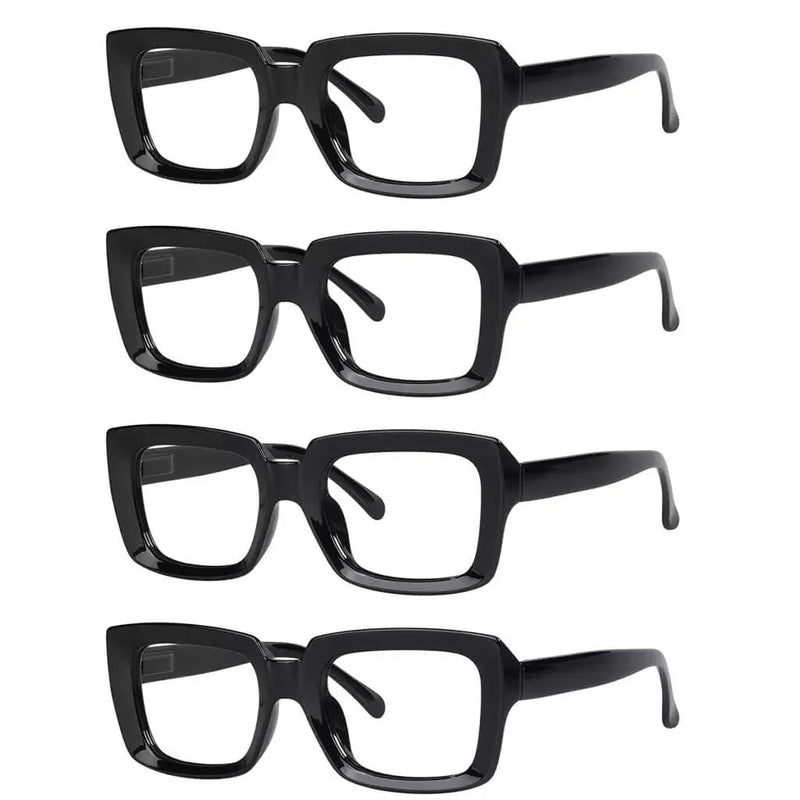 eyekeeper.com 4 Pack Stylish Reading Glasses Fashionable Readers R9107-1 Eyeglasses White Smoke Black-4pcs / without magnification,Black-4pcs / +0.50,Black-4pcs / +0.75,Black-4pcs / +1.00,Black-4pcs / +1.25,Black-4pcs / +1.50,Black-4pcs / +1.75,Black-4pcs / +2.00,Black-4pcs / +2.25,Black-4pcs / +2.50,Black-4pcs / +2.75,Black-4pcs / +3.00,Black-4pcs