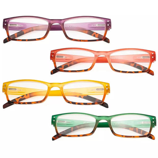 eyekeeper.com 4 Pack Stylish Reading Glasses R012D-A Eyeglasses White Smoke 4 Pairs Mix / without magnification,4 Pairs Mix / +0.50,4 Pairs Mix / +0.75,4 Pairs Mix / +1.00,4 Pairs Mix / +1.25,4 Pairs Mix / +1.50,4 Pairs Mix / +1.75,4 Pairs Mix / +2.00,4 Pairs Mix / +2.25,4 Pairs Mix / +2.50,4 Pairs Mix / +2.75,4 Pairs Mix / +3.00