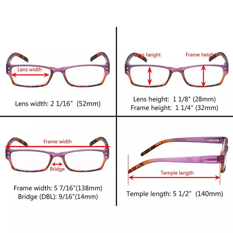 eyekeeper.com 4 Pack Stylish Reading Glasses R012D-A Eyeglasses White Smoke 4 Pairs Mix / without magnification,4 Pairs Mix / +0.50,4 Pairs Mix / +0.75,4 Pairs Mix / +1.00,4 Pairs Mix / +1.25,4 Pairs Mix / +1.50,4 Pairs Mix / +1.75,4 Pairs Mix / +2.00,4 Pairs Mix / +2.25,4 Pairs Mix / +2.50,4 Pairs Mix / +2.75,4 Pairs Mix / +3.00