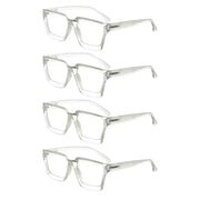 eyekeeper.com 4 Pack Stylish Reading Glasses Thicker Frame Readers R2003 Eyeglasses White Smoke Clear-4pcs / without magnification,Clear-4pcs / +0.50,Clear-4pcs / +0.75,Clear-4pcs / +1.00,Clear-4pcs / +1.25,Clear-4pcs / +1.50,Clear-4pcs / +1.75,Clear-4pcs / +2.00,Clear-4pcs / +2.25,Clear-4pcs / +2.50,Clear-4pcs / +2.75,Clear-4pcs / +3.00,Clear-4pcs