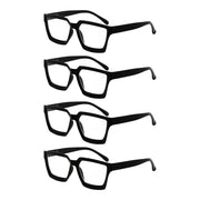 eyekeeper.com 4 Pack Stylish Reading Glasses Thicker Frame Readers R2003 Eyeglasses White Smoke Black-4pcs / without magnification,Black-4pcs / +0.50,Black-4pcs / +0.75,Black-4pcs / +1.00,Black-4pcs / +1.25,Black-4pcs / +1.50,Black-4pcs / +1.75,Black-4pcs / +2.00,Black-4pcs / +2.25,Black-4pcs / +2.50,Black-4pcs / +2.75,Black-4pcs / +3.00,Black-4pcs