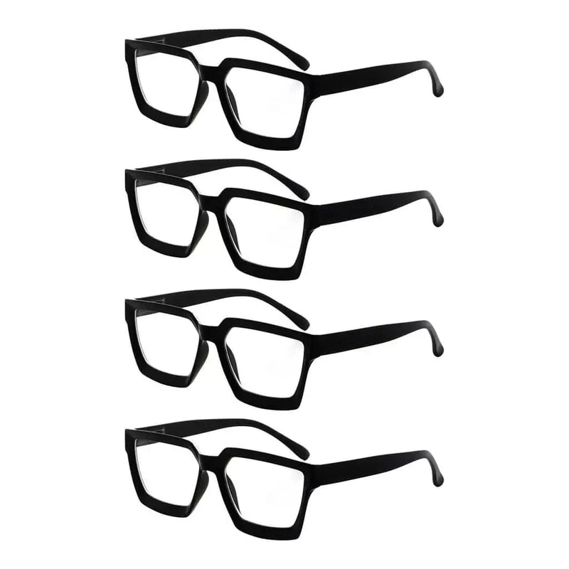 eyekeeper.com 4 Pack Stylish Reading Glasses Thicker Frame Readers R2003 Eyeglasses White Smoke Black-4pcs / without magnification,Black-4pcs / +0.50,Black-4pcs / +0.75,Black-4pcs / +1.00,Black-4pcs / +1.25,Black-4pcs / +1.50,Black-4pcs / +1.75,Black-4pcs / +2.00,Black-4pcs / +2.25,Black-4pcs / +2.50,Black-4pcs / +2.75,Black-4pcs / +3.00,Black-4pcs