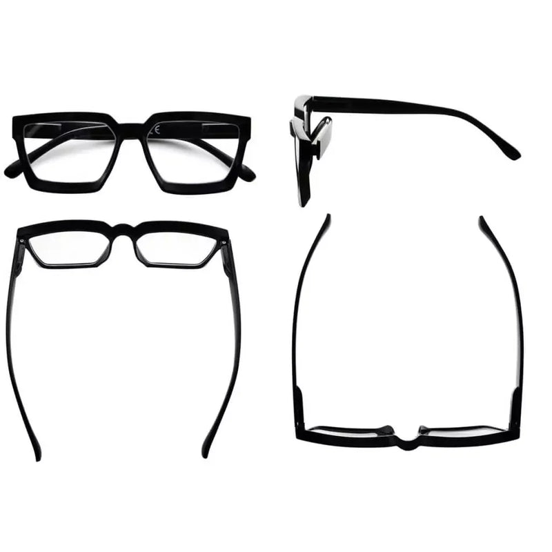 eyekeeper.com 4 Pack Stylish Reading Glasses Thicker Frame Readers R2003 Eyeglasses White Smoke 4 Pairs Mix / without magnification,4 Pairs Mix / +0.50,4 Pairs Mix / +0.75,4 Pairs Mix / +1.00,4 Pairs Mix / +1.25,4 Pairs Mix / +1.50,4 Pairs Mix / +1.75,4 Pairs Mix / +2.00,4 Pairs Mix / +2.25,4 Pairs Mix / +2.50,4 Pairs Mix / +2.75,4 Pairs Mix / +3.00