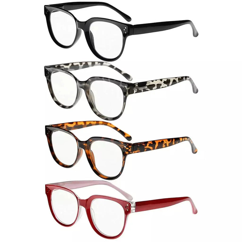 eyekeeper.com 4 Pack Stylish Reading Glasses Thicker Frame Readers R9110 Eyeglasses White Smoke 4 Pairs Mix / without magnification,4 Pairs Mix / +0.50,4 Pairs Mix / +0.75,4 Pairs Mix / +1.00,4 Pairs Mix / +1.25,4 Pairs Mix / +1.50,4 Pairs Mix / +1.75,4 Pairs Mix / +2.00,4 Pairs Mix / +2.25,4 Pairs Mix / +2.50,4 Pairs Mix / +2.75,4 Pairs Mix / +3.00