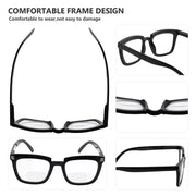 eyekeeper.com 4 Pack Stylish Rectangle Bifocal Reading Glasses BR2109 Eyeglasses White Smoke 4 Pairs Mix / +1.00,4 Pairs Mix / +1.50,4 Pairs Mix / +2.00,4 Pairs Mix / +2.50,4 Pairs Mix / +3.00