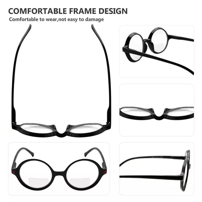 eyekeeper.com 4 Pack Stylish Round Bifocal Reading Glasses BR2025 Eyeglasses White Smoke 4 Pairs Mix / +1.00,4 Pairs Mix / +1.50,4 Pairs Mix / +2.00,4 Pairs Mix / +2.50,4 Pairs Mix / +3.00,4 Pairs Mix / +3.50