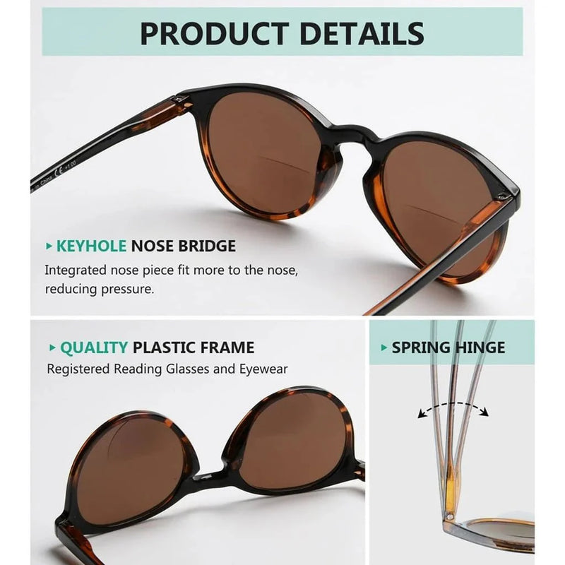 eyekeeper.com 4 Pack Stylish Round Bifocal Reading Sunglasses S005 Sunglasses Lavender 4 Pairs Mix / +1.00,4 Pairs Mix / +1.50,4 Pairs Mix / +1.75,4 Pairs Mix / +2.00,4 Pairs Mix / +3.00