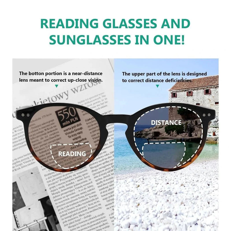 eyekeeper.com 4 Pack Stylish Round Bifocal Reading Sunglasses S005 Sunglasses White Smoke 4 Pairs Mix / +1.00,4 Pairs Mix / +1.50,4 Pairs Mix / +1.75,4 Pairs Mix / +2.00,4 Pairs Mix / +3.00