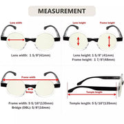 eyekeeper.com 4 Pack Stylish Round Blue Light Filter Readers UVR2007T Eyeglasses White Smoke 4 Pairs Mix / without magnification,4 Pairs Mix / +0.50,4 Pairs Mix / +0.75,4 Pairs Mix / +1.00,4 Pairs Mix / +1.25,4 Pairs Mix / +1.50,4 Pairs Mix / +1.75,4 Pairs Mix / +2.00,4 Pairs Mix / +2.50,4 Pairs Mix / +3.00