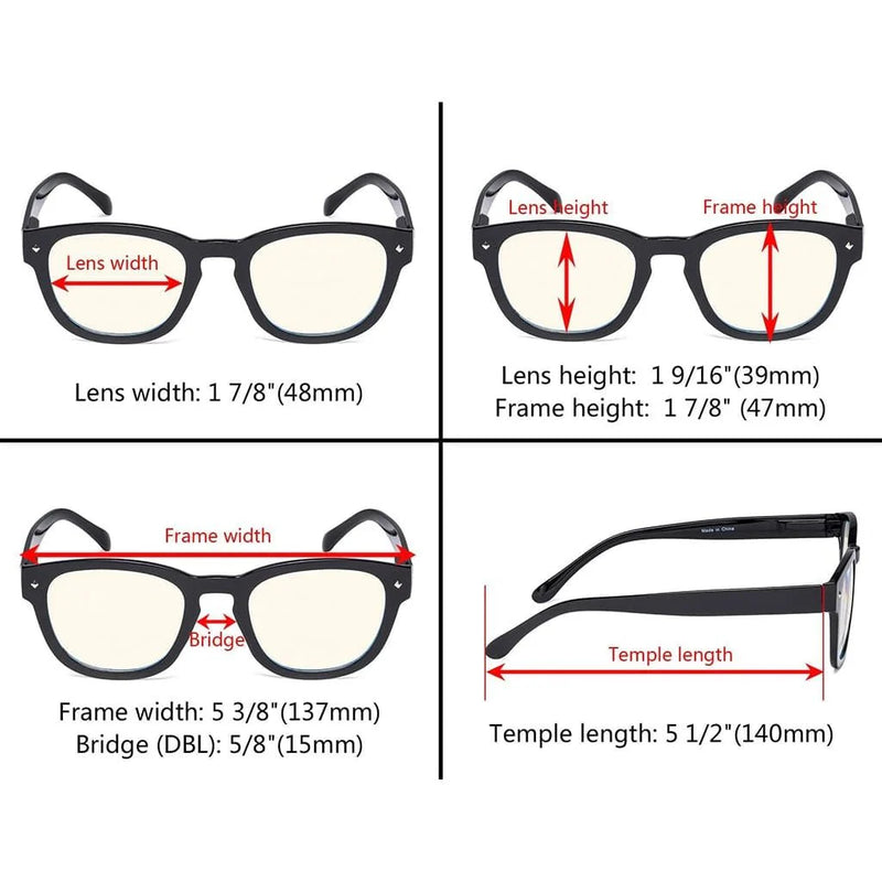 eyekeeper.com 4 Pack Stylish Square Blue Light Filter Readers UVR089 Eyeglasses White Smoke 4 Pairs Mix / without magnification,4 Pairs Mix / +0.50,4 Pairs Mix / +0.75,4 Pairs Mix / +1.00,4 Pairs Mix / +1.25,4 Pairs Mix / +1.50,4 Pairs Mix / +1.75,4 Pairs Mix / +2.00,4 Pairs Mix / +2.50,4 Pairs Mix / +3.00