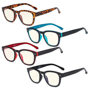 eyekeeper.com 4 Pack Stylish Square Blue Light Filter Readers UVR089 Eyeglasses White Smoke 4 Pairs Mix / without magnification,4 Pairs Mix / +0.50,4 Pairs Mix / +0.75,4 Pairs Mix / +1.00,4 Pairs Mix / +1.25,4 Pairs Mix / +1.50,4 Pairs Mix / +1.75,4 Pairs Mix / +2.00,4 Pairs Mix / +2.50,4 Pairs Mix / +3.00