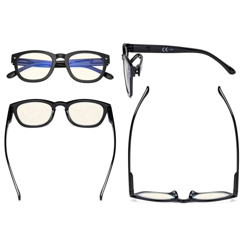 eyekeeper.com 4 Pack Stylish Square Blue Light Filter Readers UVR089 Eyeglasses White Smoke 4 Pairs Mix / without magnification,4 Pairs Mix / +0.50,4 Pairs Mix / +0.75,4 Pairs Mix / +1.00,4 Pairs Mix / +1.25,4 Pairs Mix / +1.50,4 Pairs Mix / +1.75,4 Pairs Mix / +2.00,4 Pairs Mix / +2.50,4 Pairs Mix / +3.00