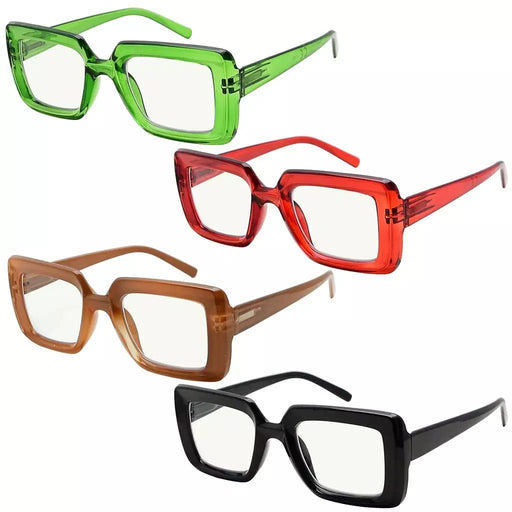 eyekeeper.com 4 Pack Stylish Thicker Frame Multifocus Reading Glasses M2101 Eyeglasses White Smoke 4 Pairs Mix / +1.00,4 Pairs Mix / +1.25,4 Pairs Mix / +1.50,4 Pairs Mix / +1.75,4 Pairs Mix / +2.00,4 Pairs Mix / +2.25,4 Pairs Mix / +2.50,4 Pairs Mix / +3.00,4 Pairs Mix / +3.50