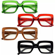 eyekeeper.com 4 Pack Stylish Thicker Frame Multifocus Reading Glasses M2101 Eyeglasses White Smoke 4 Pairs Mix / +1.00,4 Pairs Mix / +1.25,4 Pairs Mix / +1.50,4 Pairs Mix / +1.75,4 Pairs Mix / +2.00,4 Pairs Mix / +2.25,4 Pairs Mix / +2.50,4 Pairs Mix / +3.00,4 Pairs Mix / +3.50
