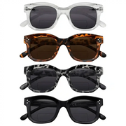 eyekeeper.com 4 Pack Thicker Frame Bifocal Reading Sunglasses SBR2002 Sunglasses White Smoke 4 Pairs Mix / +1.00,4 Pairs Mix / +1.50,4 Pairs Mix / +1.75,4 Pairs Mix / +2.00,4 Pairs Mix / +2.50,4 Pairs Mix / +3.00,4 Pairs Mix / Select a Magnification Strength