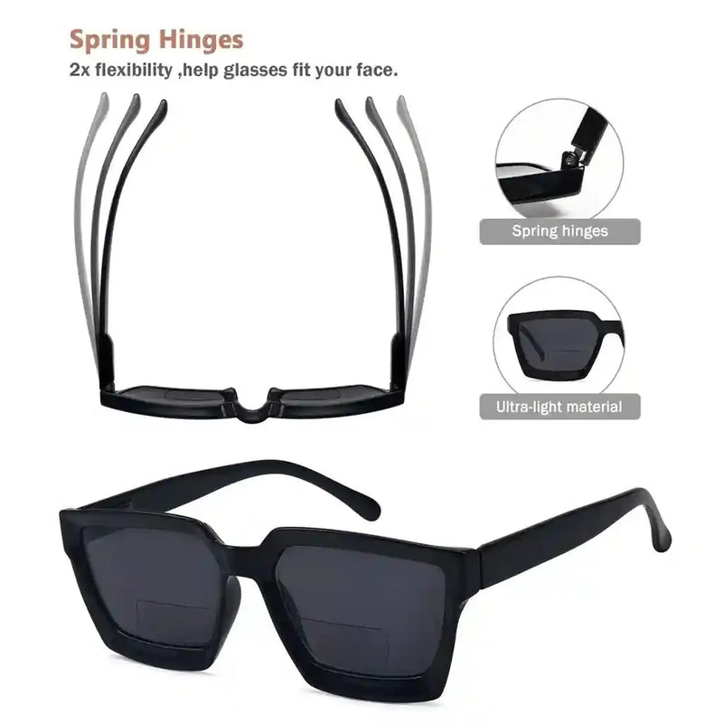 eyekeeper.com 4 Pack Thicker Frame Bifocal Reading Sunglasses SBR2003 Sunglasses White Smoke 4 Pairs Mix / +1.00,4 Pairs Mix / +1.50,4 Pairs Mix / +1.75,4 Pairs Mix / +2.00,4 Pairs Mix / +2.50,4 Pairs Mix / +3.00