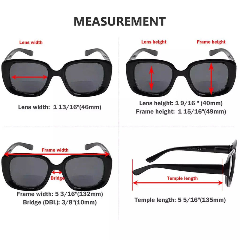 eyekeeper.com 4 Pack Thicker Frame Bifocal Reading Sunglasses SBR2035 Sunglasses White Smoke 4 Pairs Mix / +1.00,4 Pairs Mix / +1.50,4 Pairs Mix / +2.00,4 Pairs Mix / +2.50,4 Pairs Mix / +3.00,4 Pairs Mix / +3.50